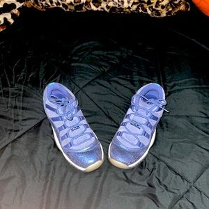 Jordan blue 11 retro low top.
